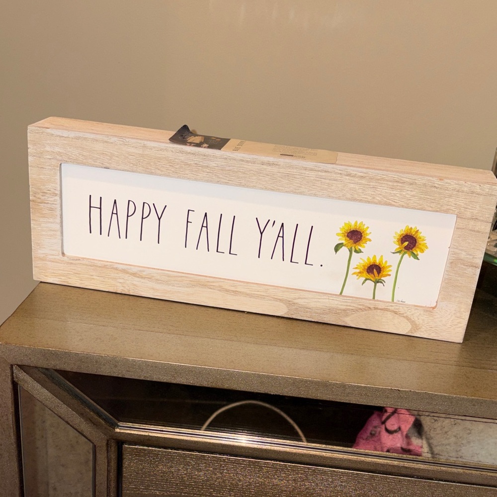 Rae Dunn Black and Yellow Fall Sign